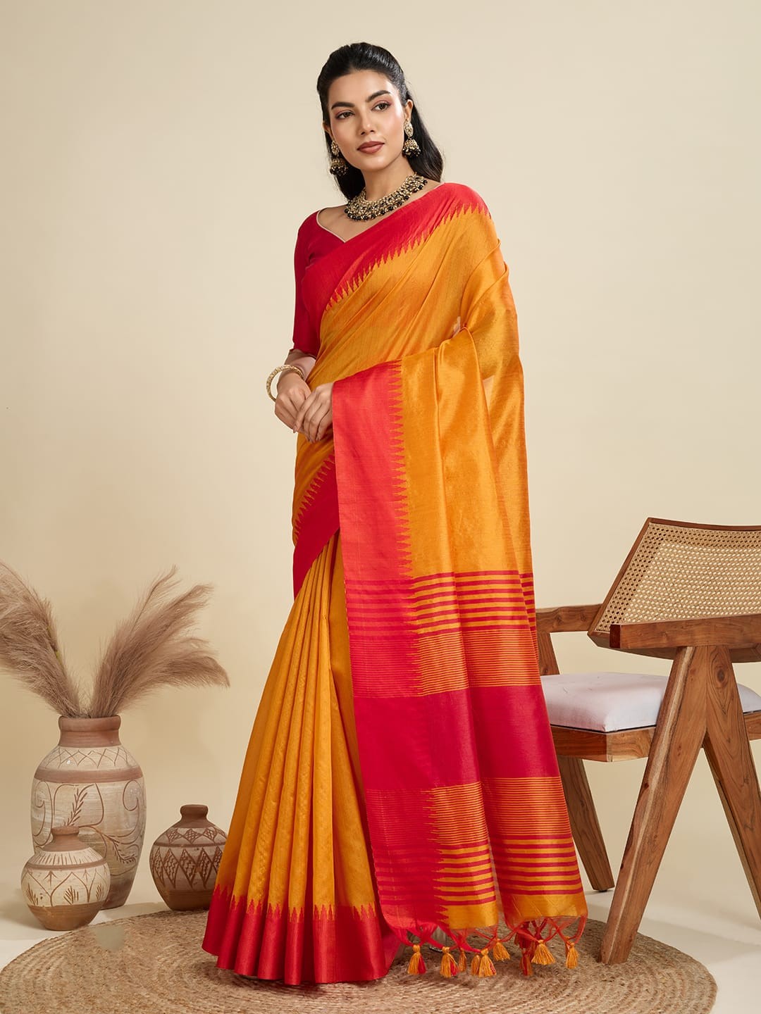 Elegant Handloom Cotton Saree